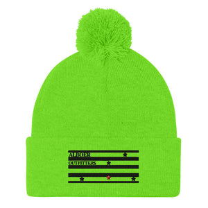 ALBOER FLAG Pom-Pom Beanie